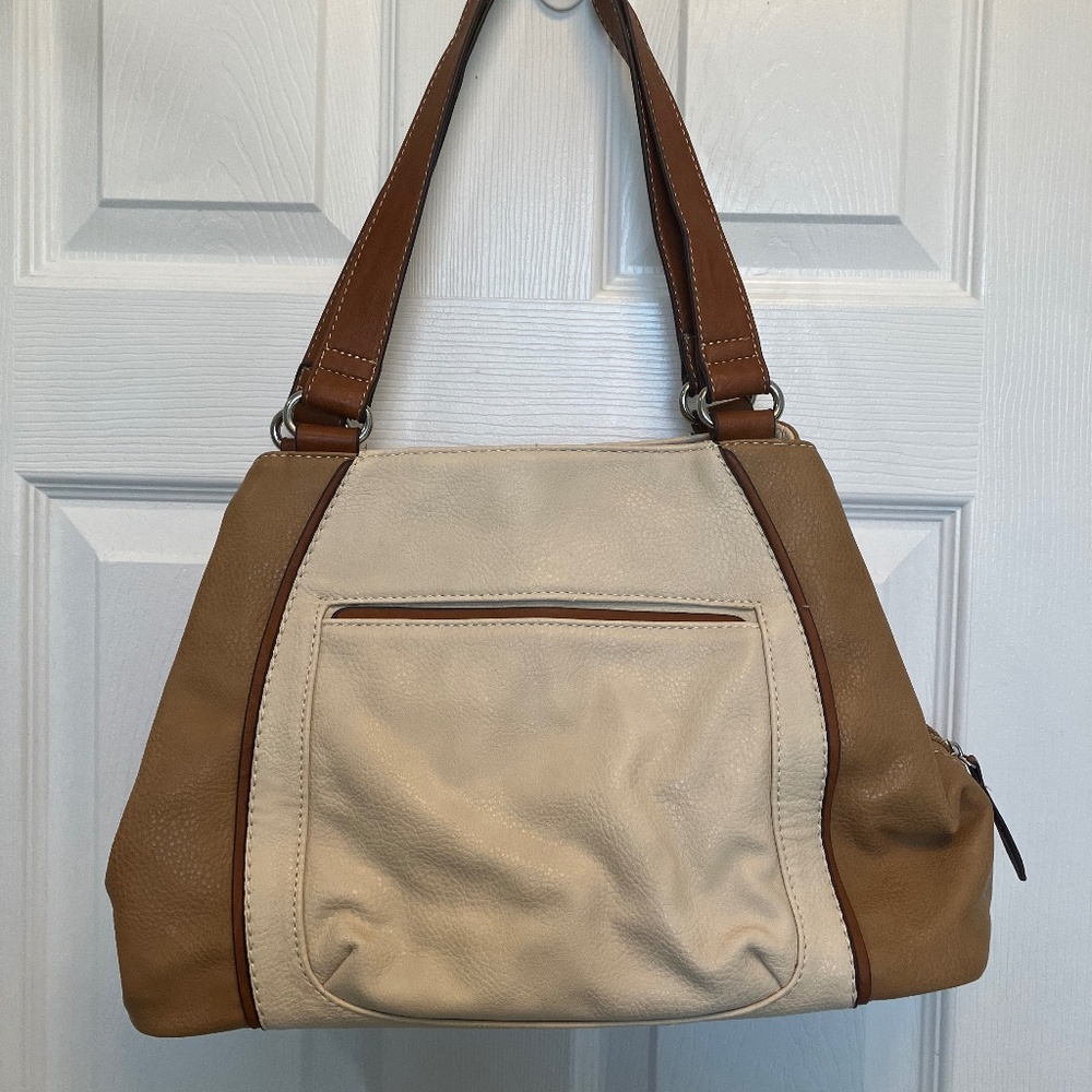 KGB Studio Brown & Tan Leather Purse